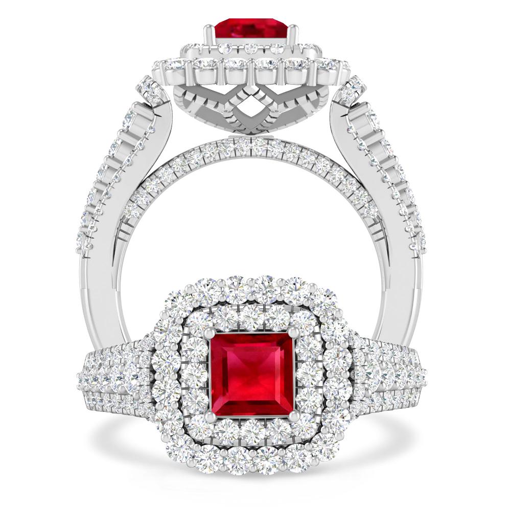 White Gold - Ruby