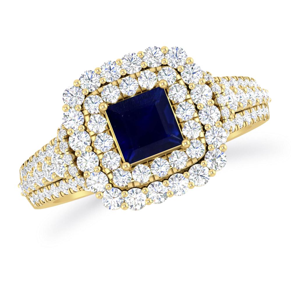 Yellow Gold - Sapphire