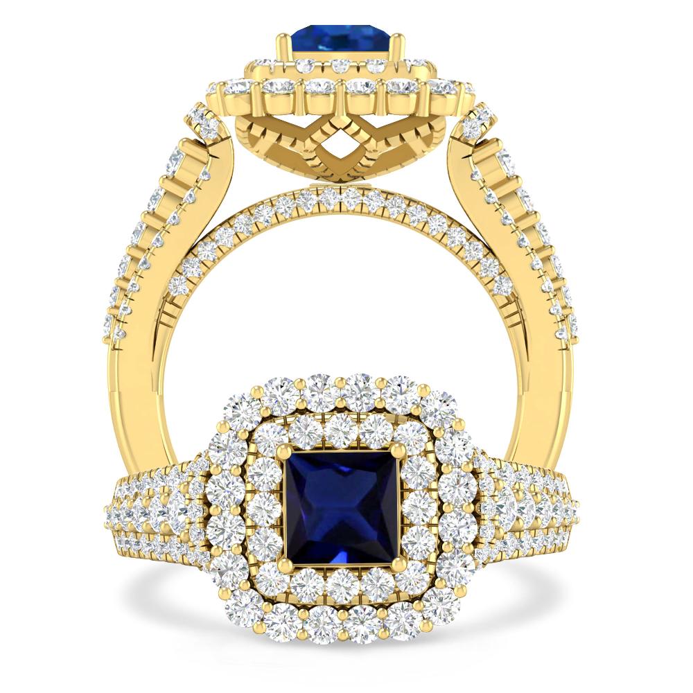 Yellow Gold - Sapphire