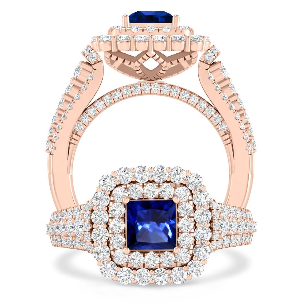 Rose Gold - Sapphire