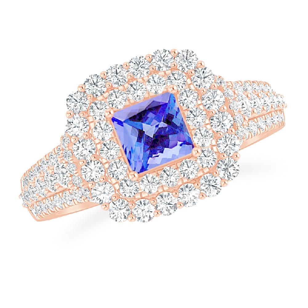 Rose Gold - Tanzanite