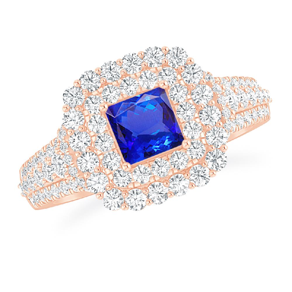 Rose Gold - Tanzanite