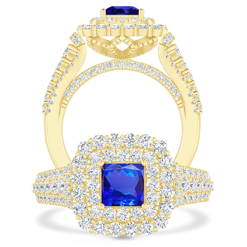 Yellow Gold - Tanzanite