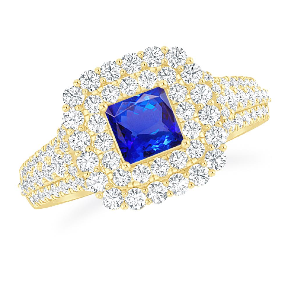 Yellow Gold - Tanzanite