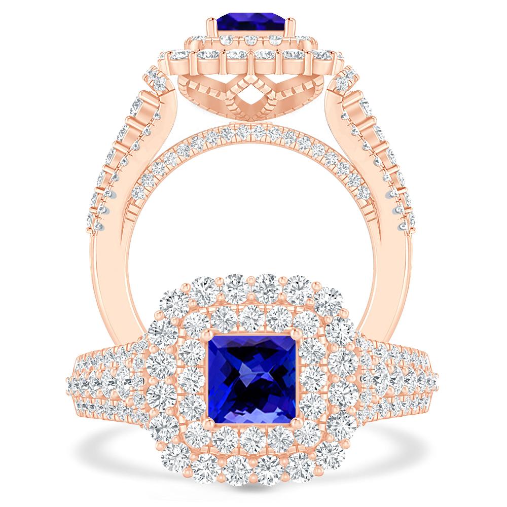 Rose Gold - Tanzanite