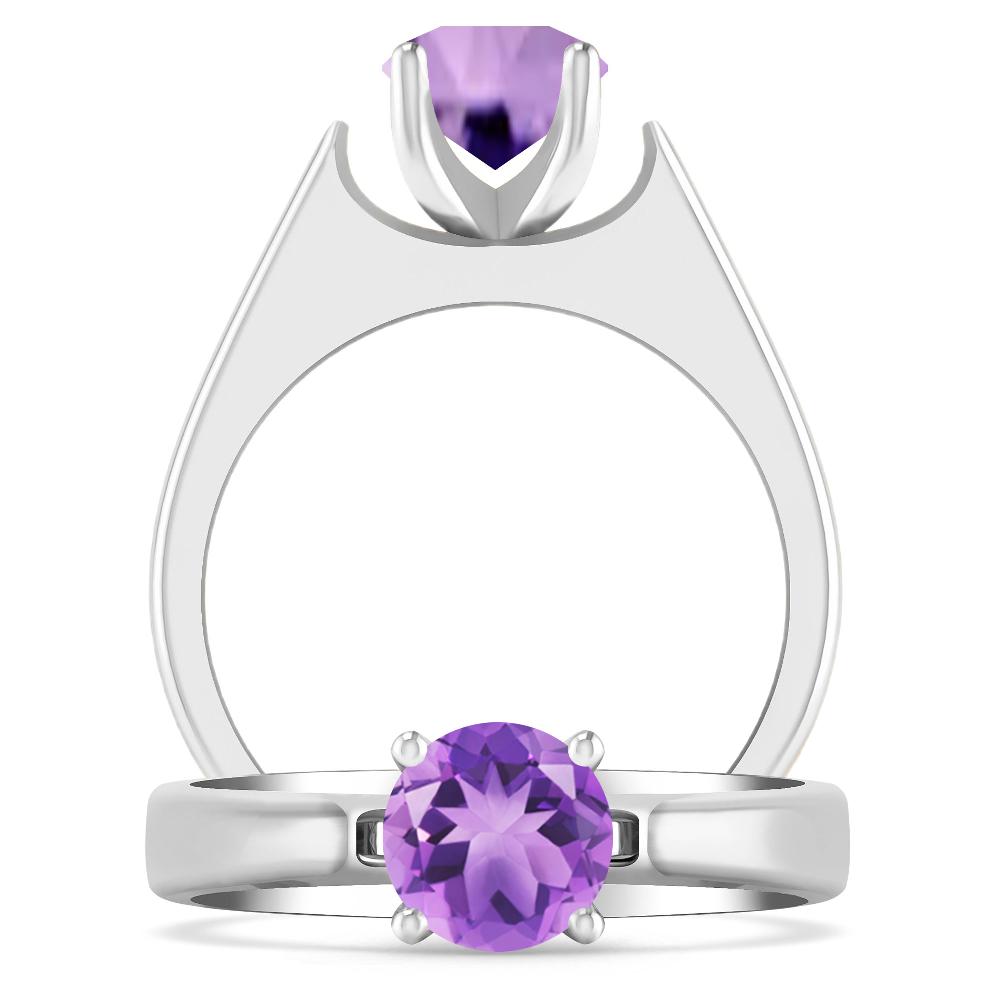 White Gold - Amethyst