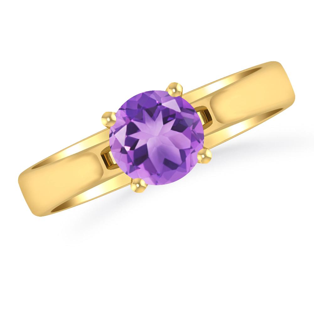 Yellow Gold - Amethyst