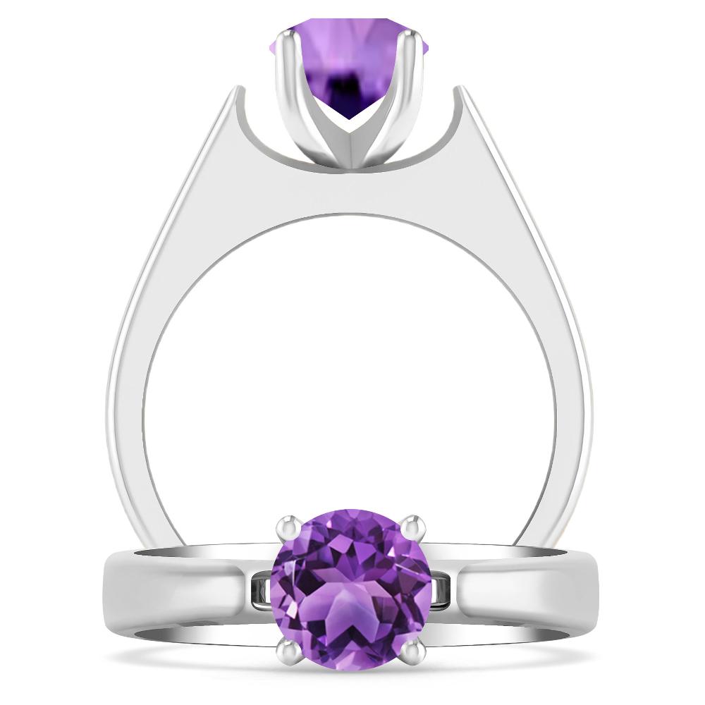 White Gold - Amethyst