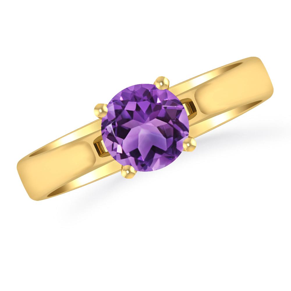 Yellow Gold - Amethyst