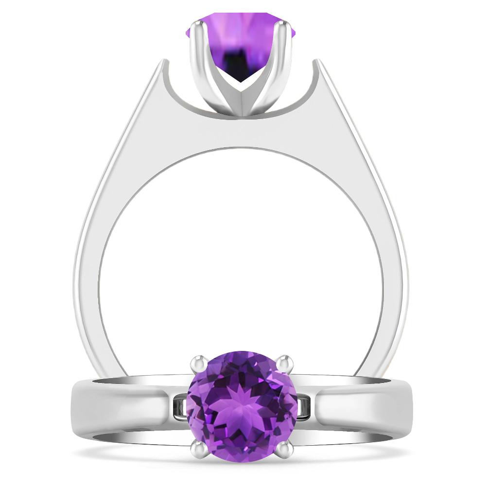 White Gold - Amethyst