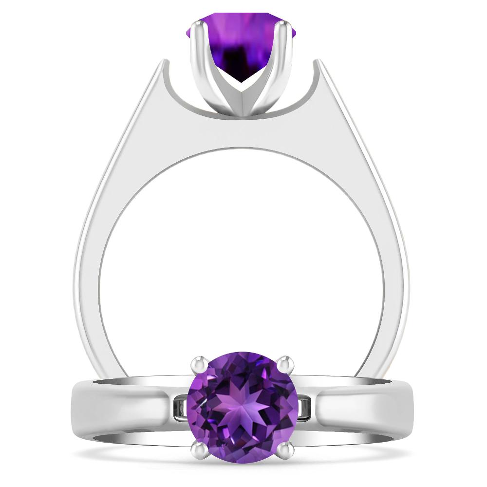 White Gold - Amethyst