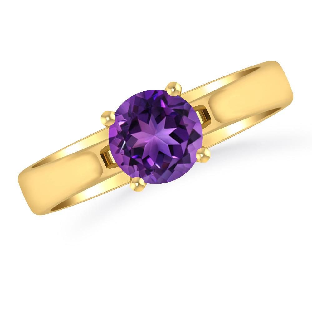 Yellow Gold - Amethyst