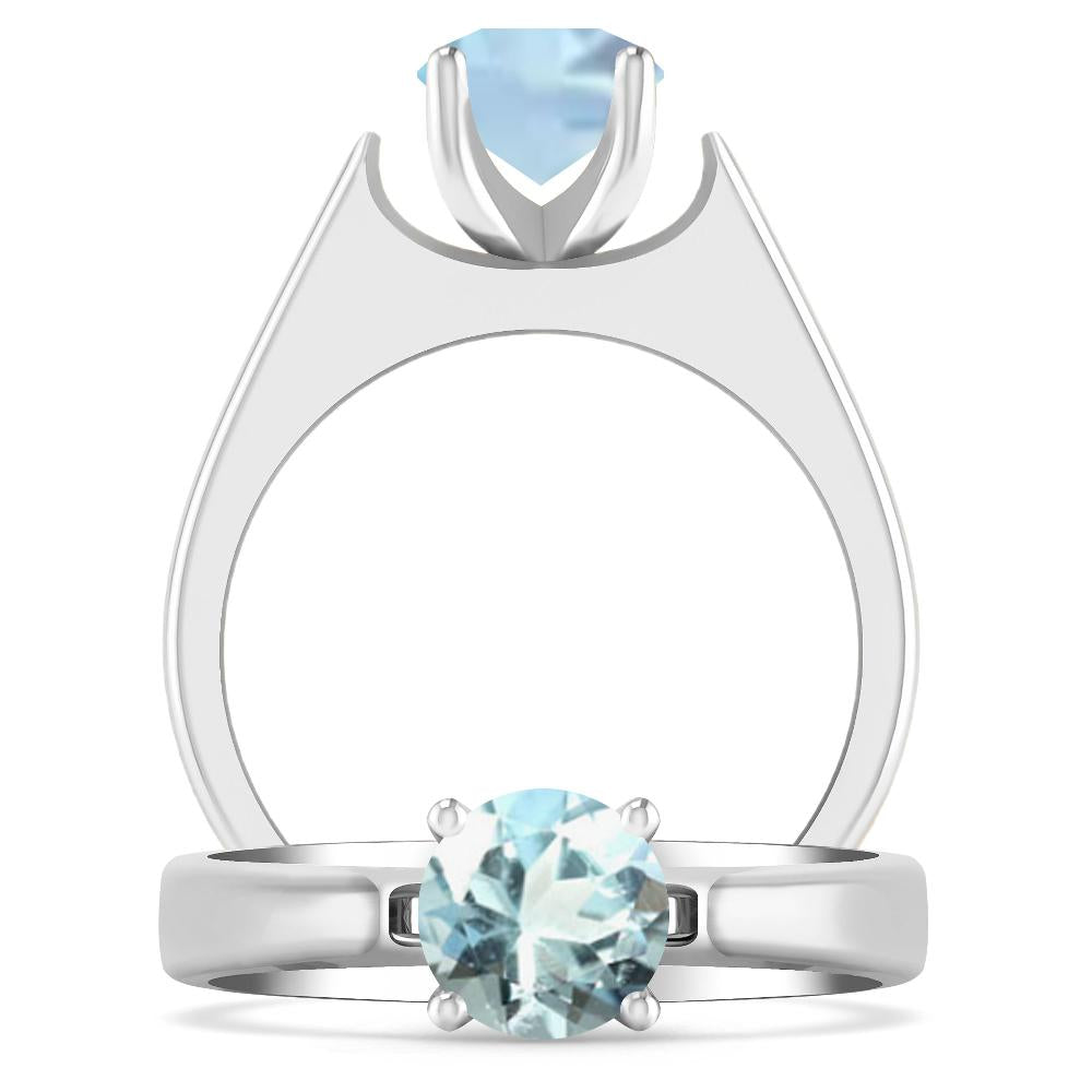 White Gold - Aquamarine