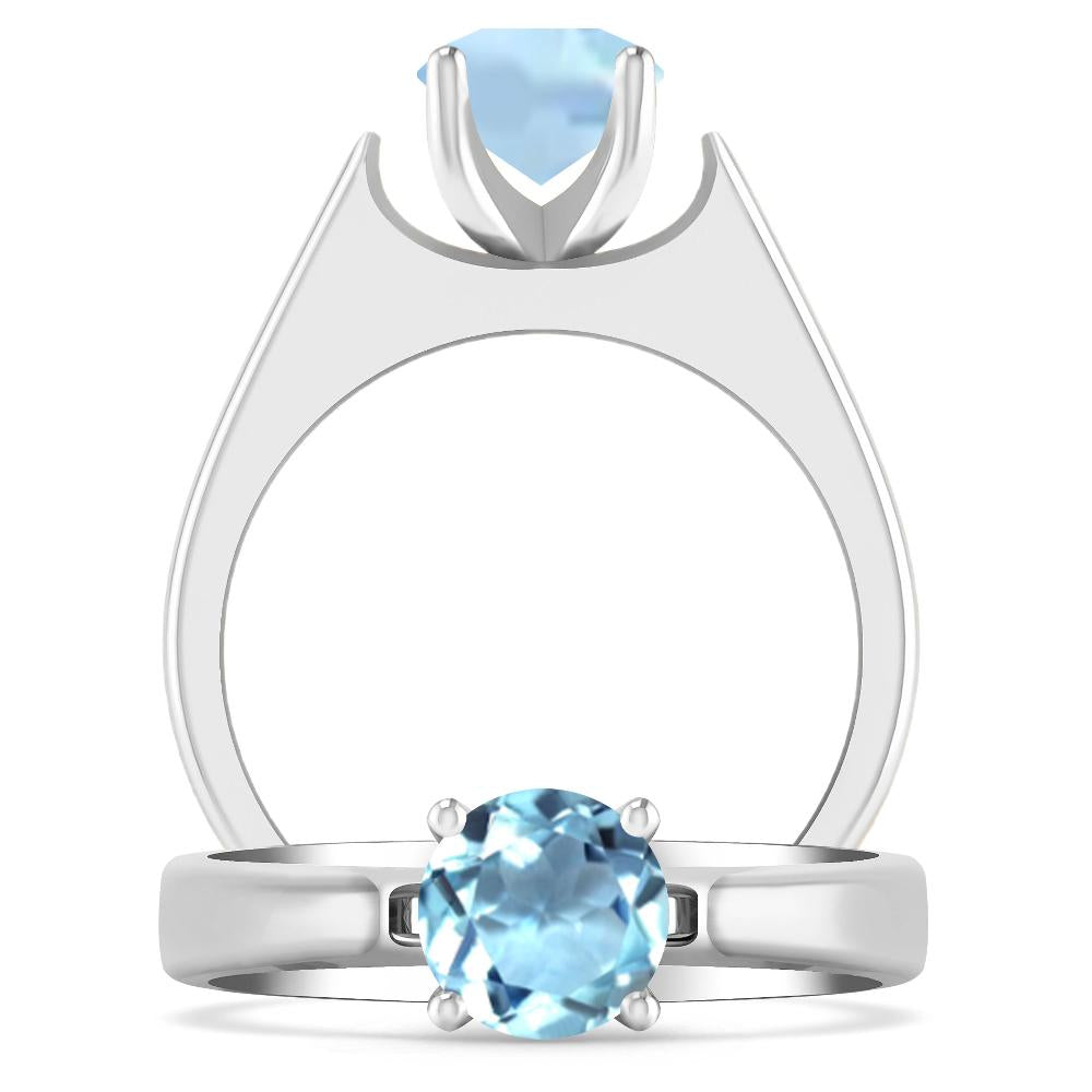 White Gold - Aquamarine