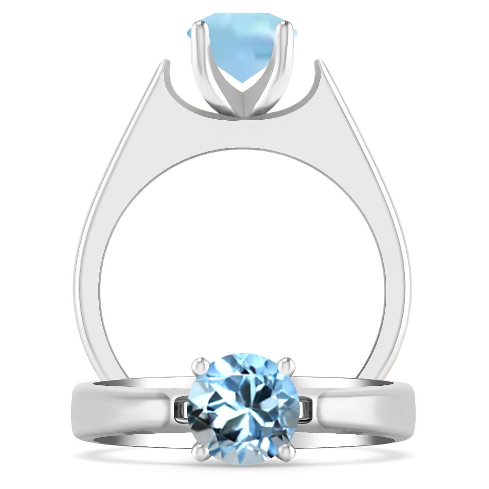 White Gold - Aquamarine