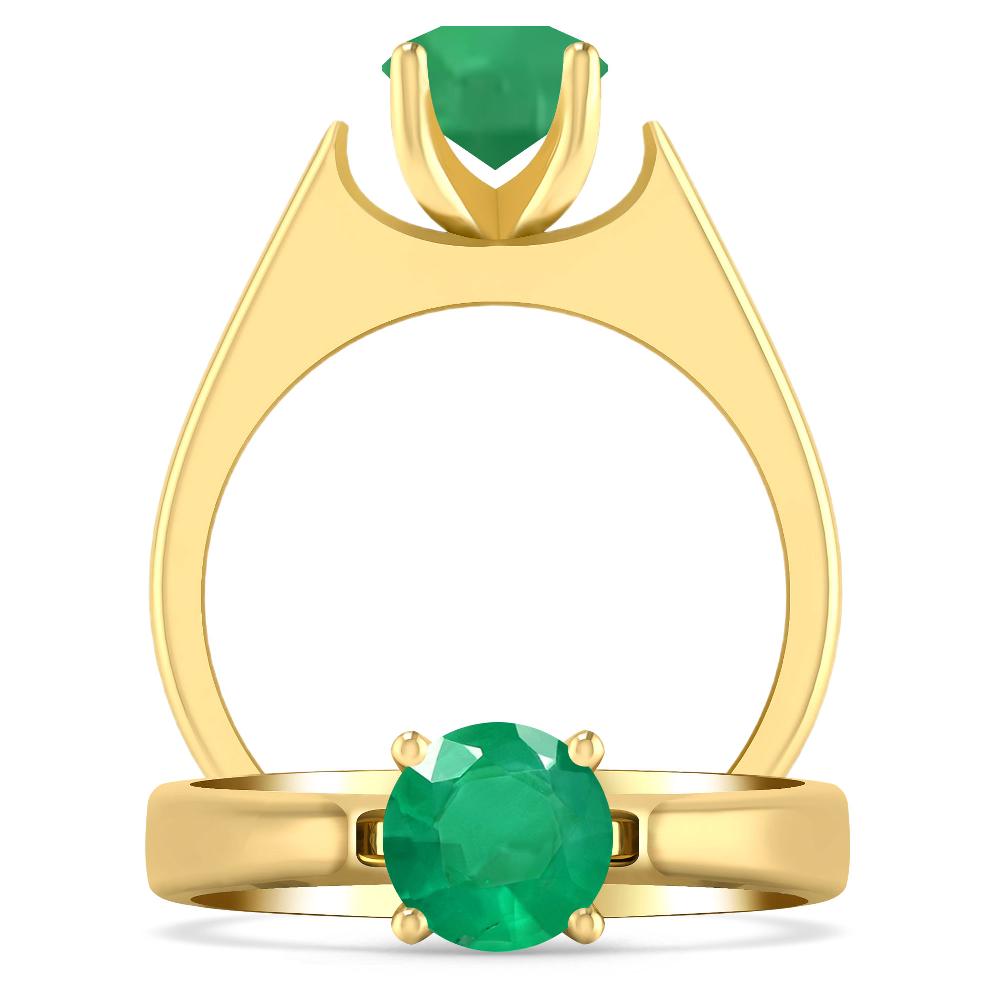 Yellow Gold - Emerald