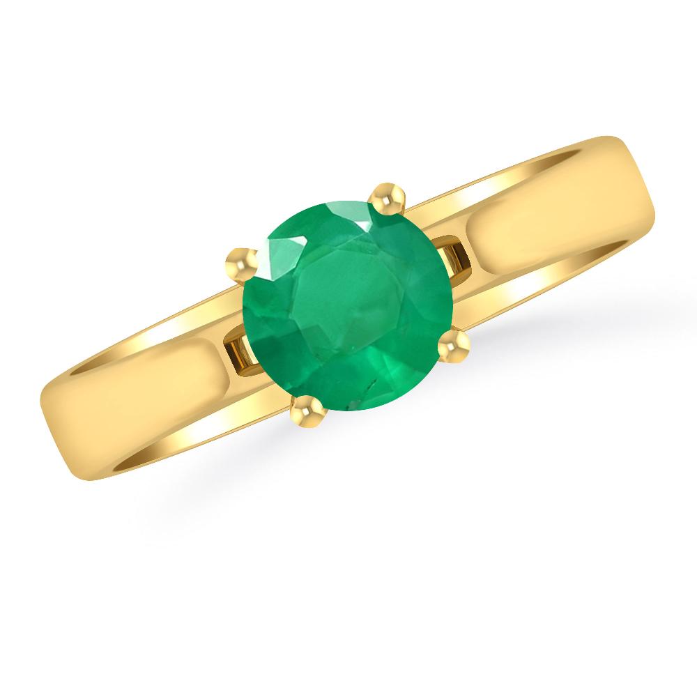 Yellow Gold - Emerald