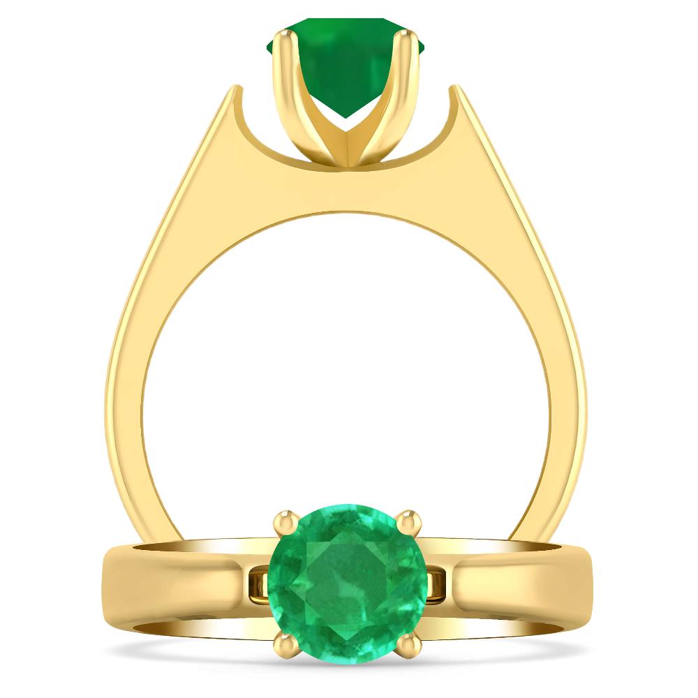 Yellow Gold - Emerald