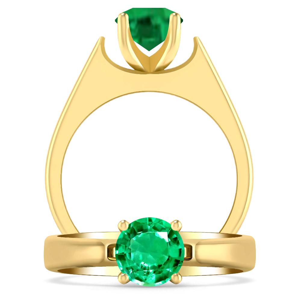Yellow Gold - Emerald