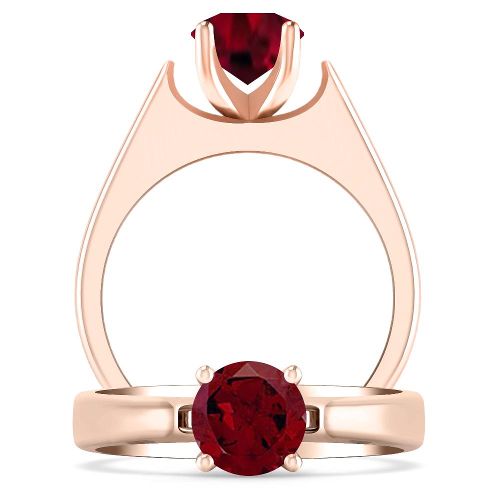 Rose Gold - Garnet