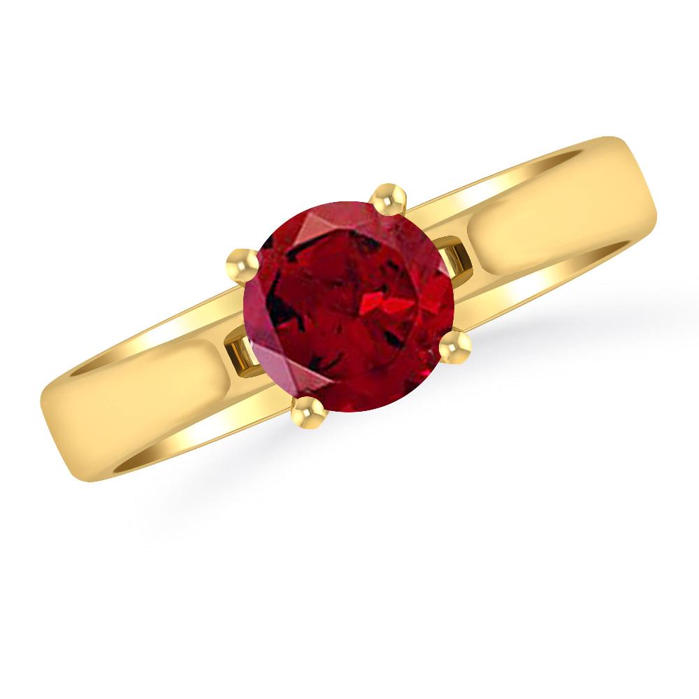 Yellow Gold - Garnet