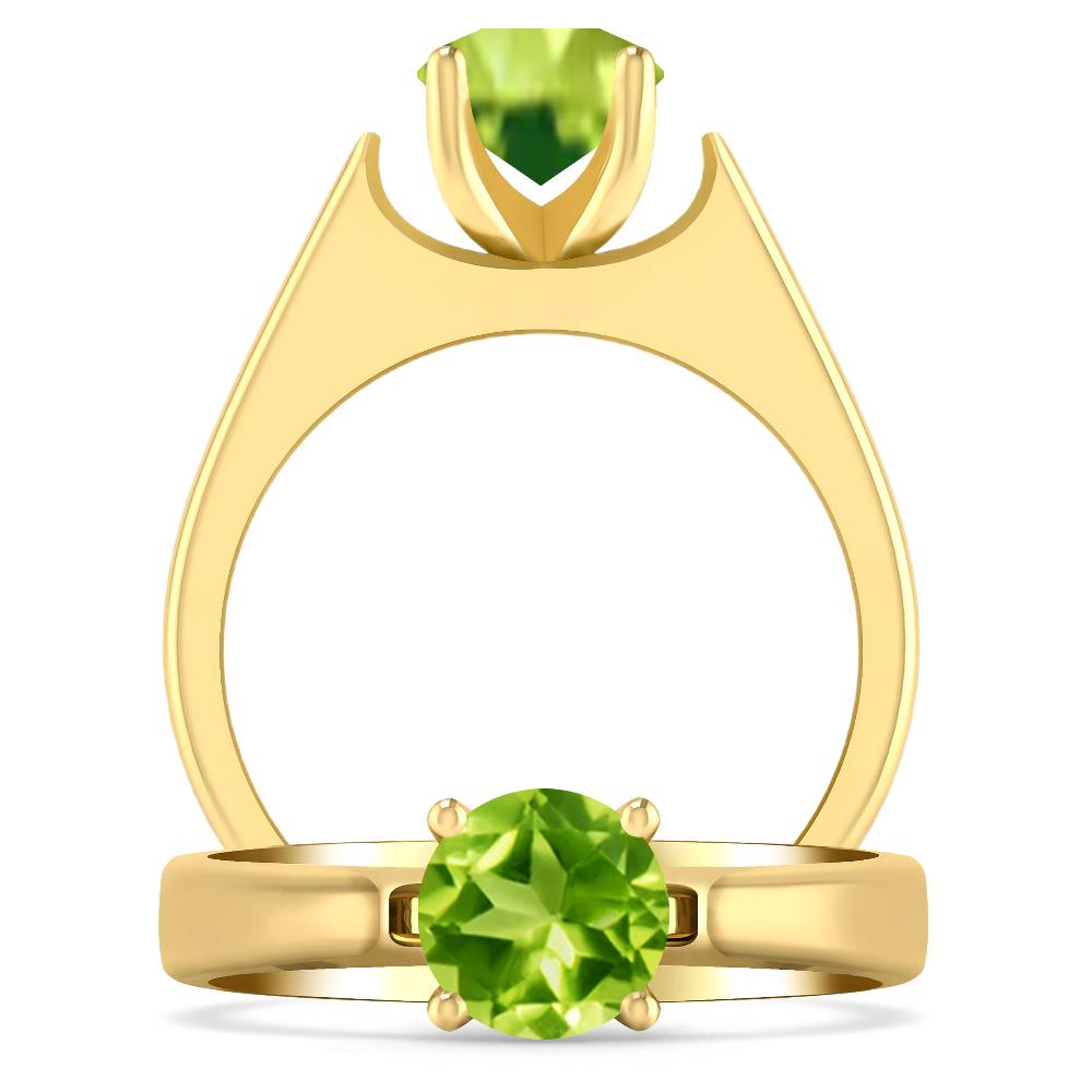 Yellow Gold - Peridot