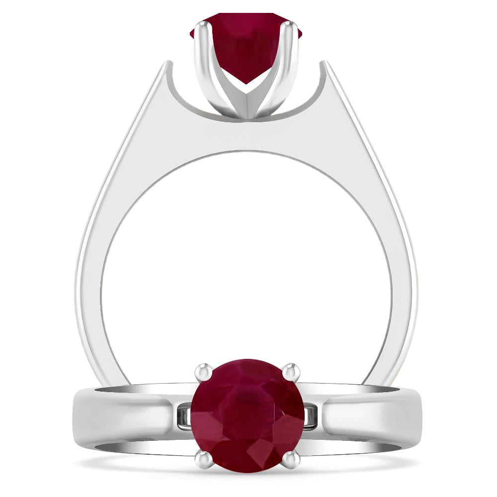 White Gold - Ruby