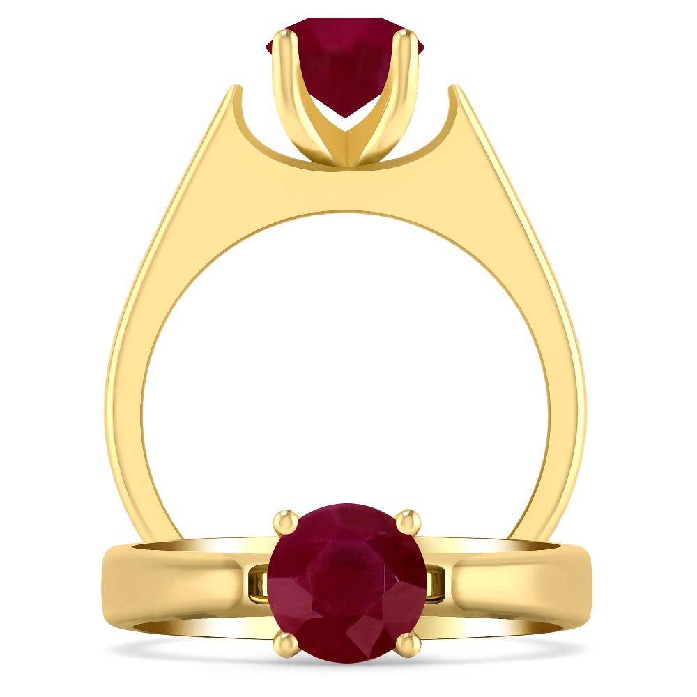 Yellow Gold - Ruby