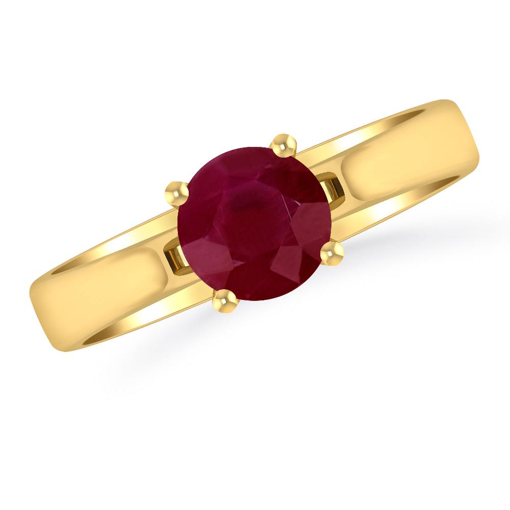 Yellow Gold - Ruby