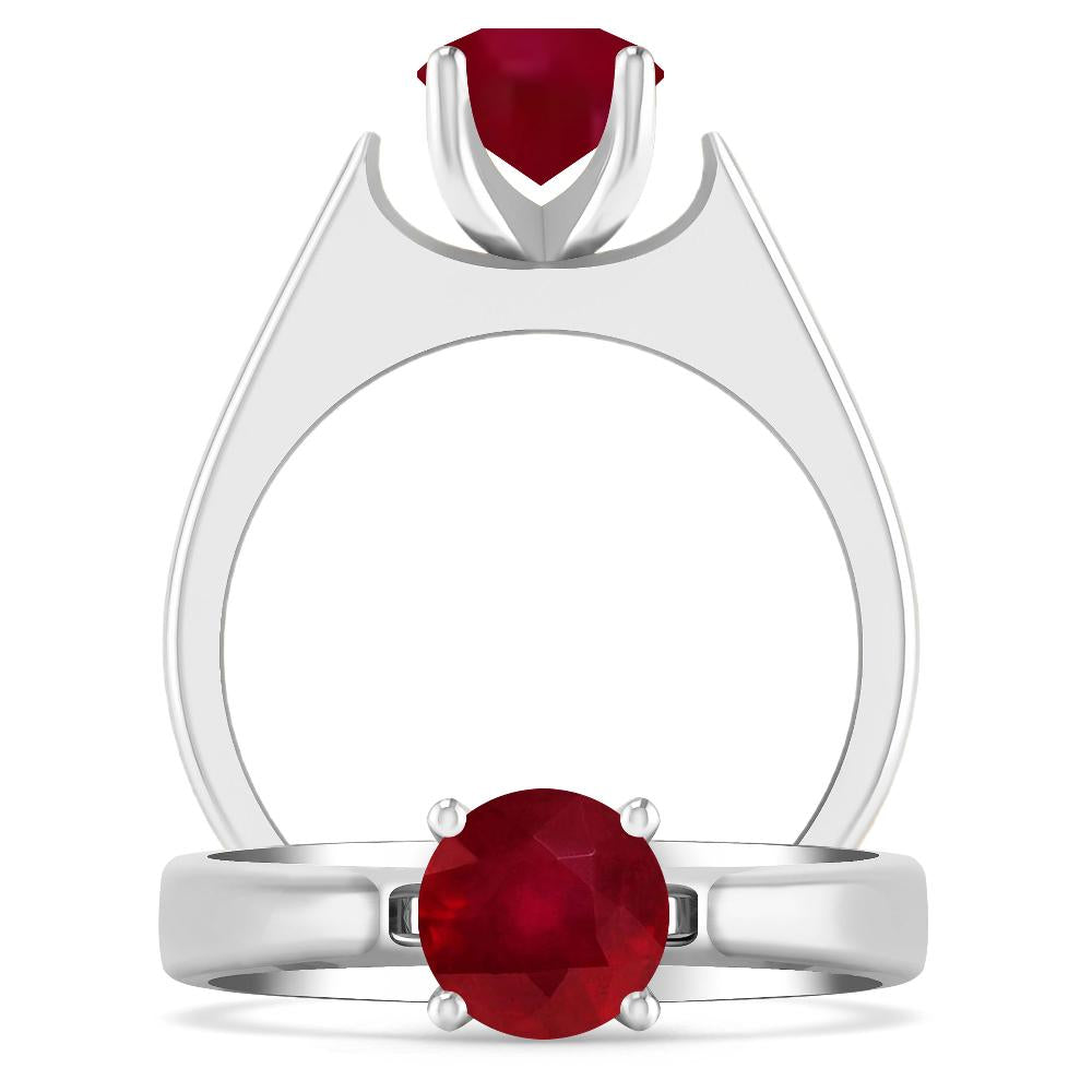 White Gold - Ruby