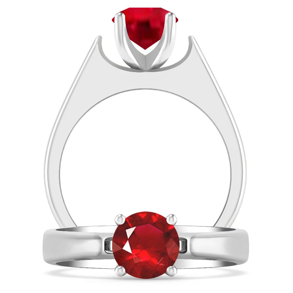 White Gold - Ruby