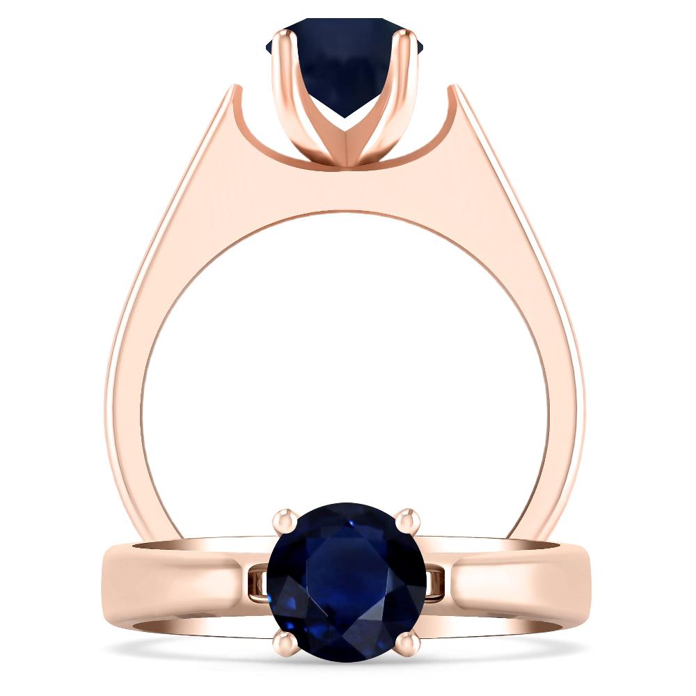 Rose Gold - Sapphire