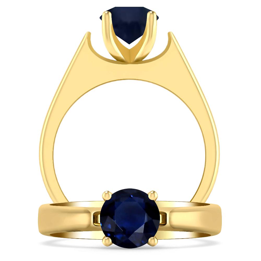 Yellow Gold - Sapphire