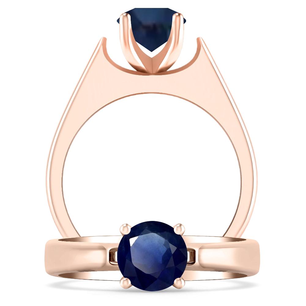 Rose Gold - Sapphire