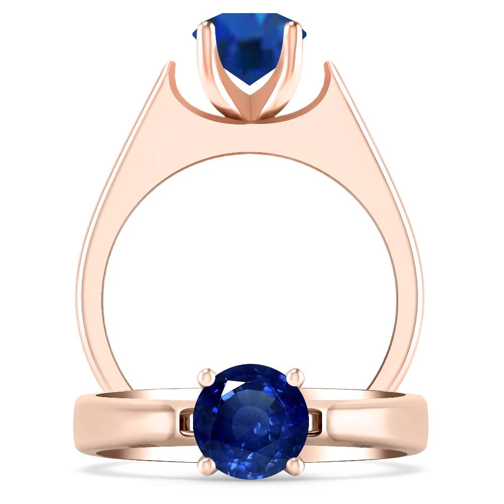 Rose Gold - Sapphire