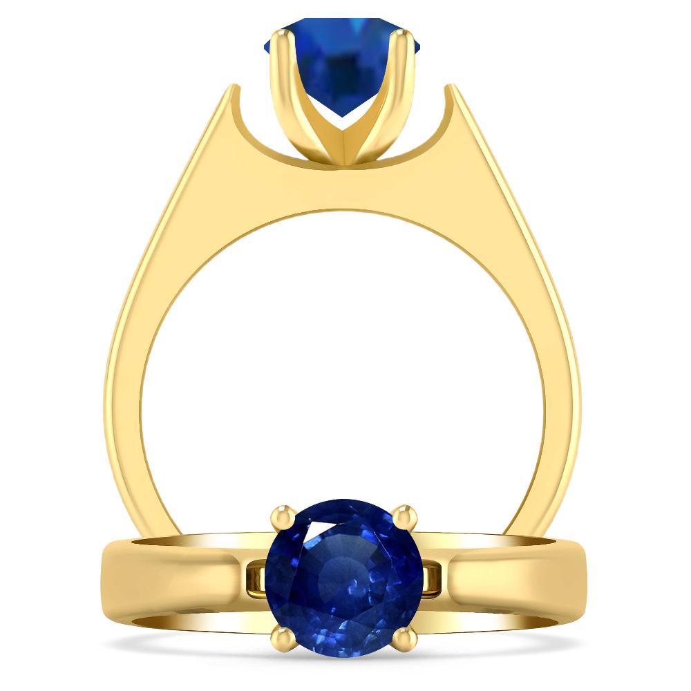 Yellow Gold - Sapphire