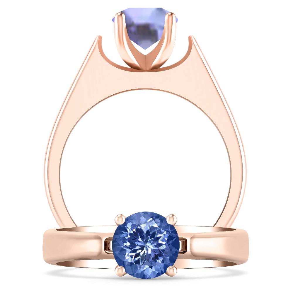 Rose Gold - Tanzanite