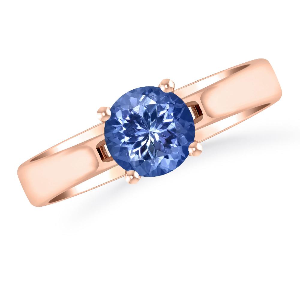 Rose Gold - Tanzanite