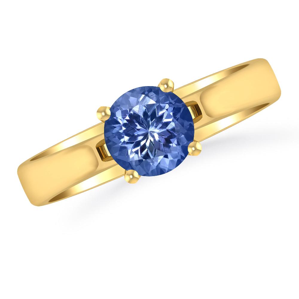 Yellow Gold - Tanzanite