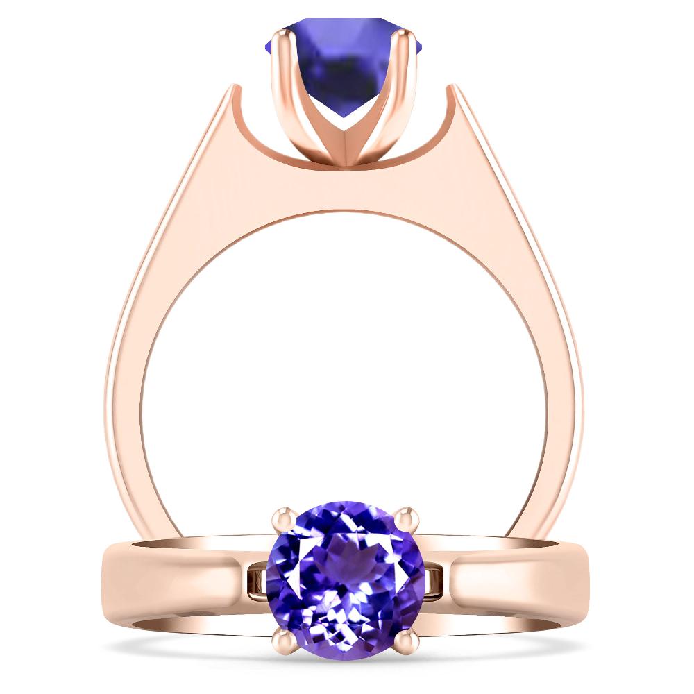 Rose Gold - Tanzanite