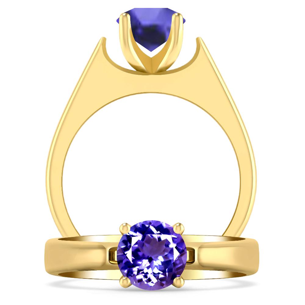 Yellow Gold - Tanzanite