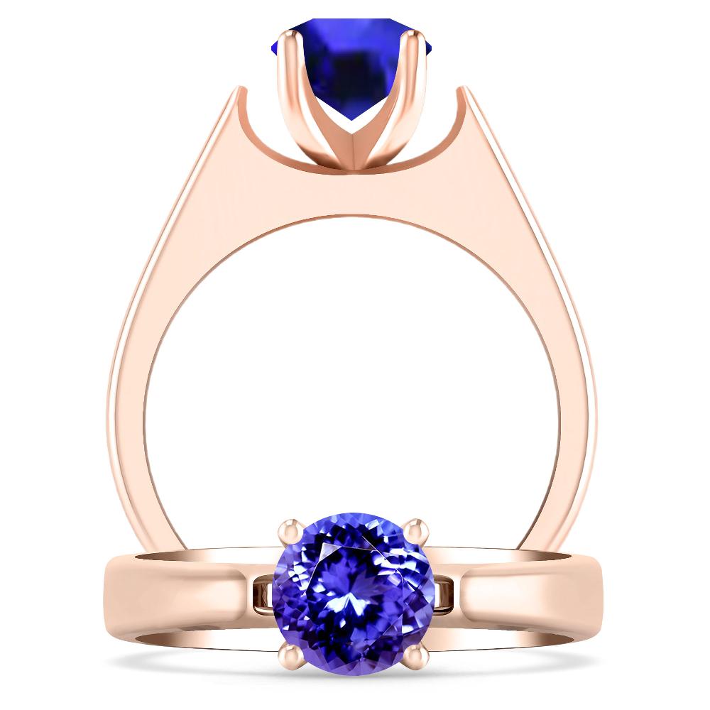 Rose Gold - Tanzanite