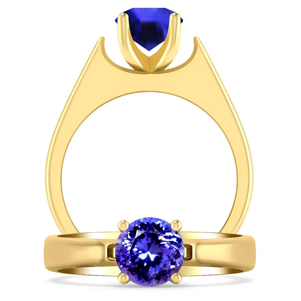 Yellow Gold - Tanzanite