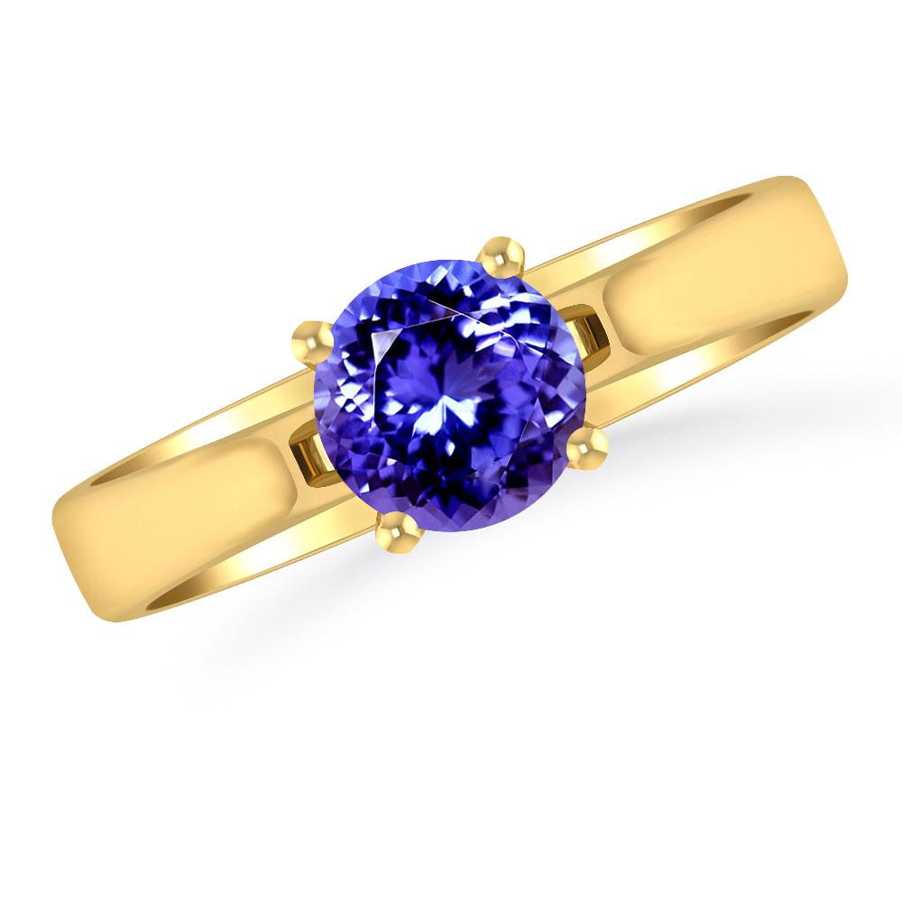 Yellow Gold - Tanzanite