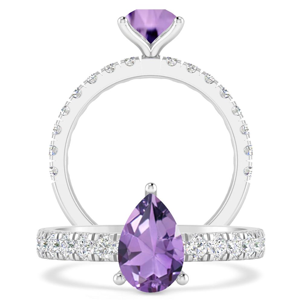 White Gold - Amethyst