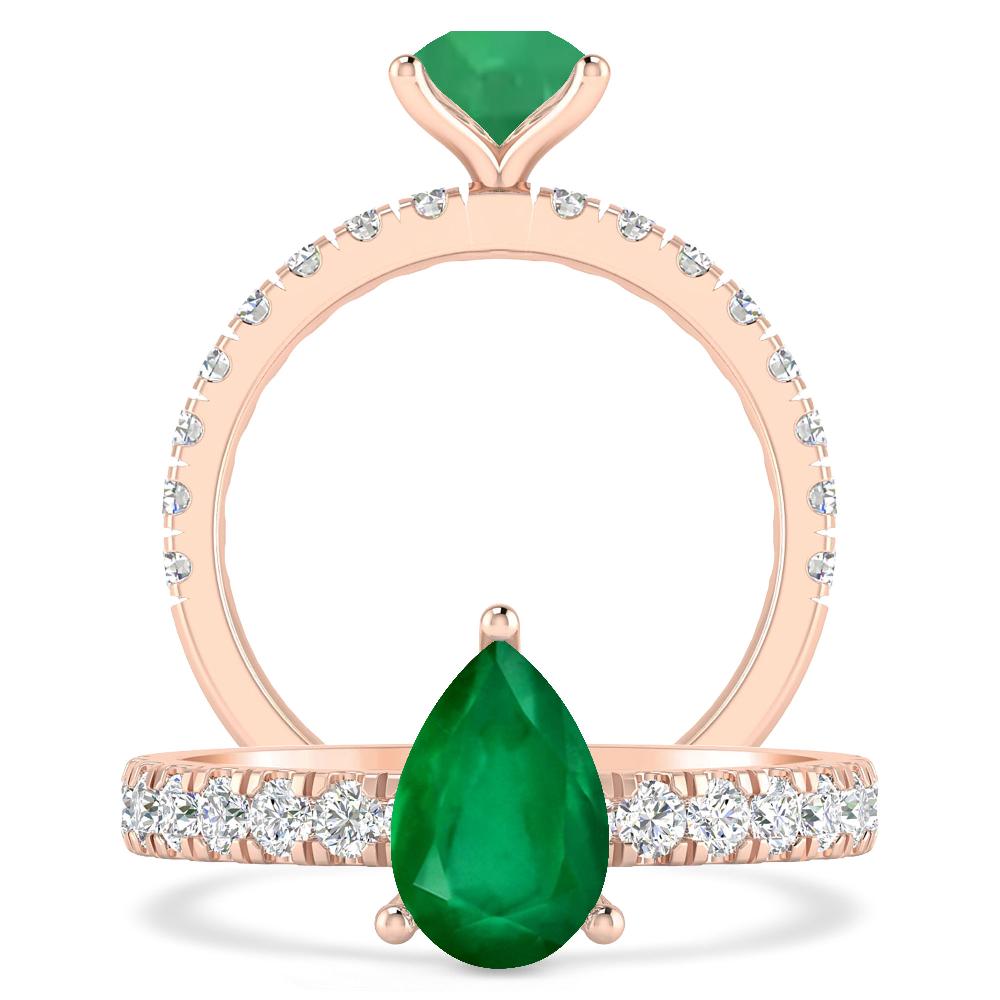 Rose Gold - Emerald