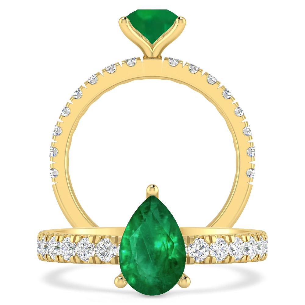 Yellow Gold - Emerald