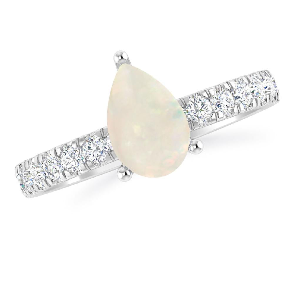 White Gold - Opal