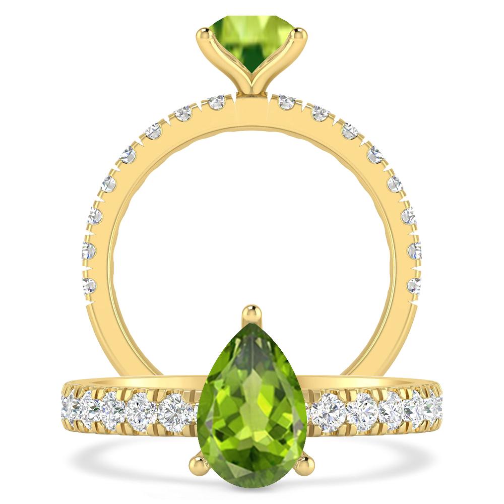 Yellow Gold - Peridot