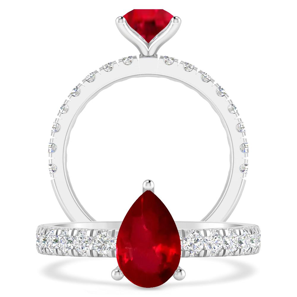 White Gold - Ruby